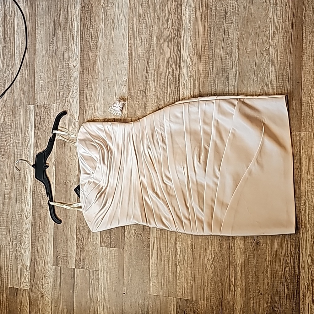 Adrianna papell beige Dress size 6 NWT